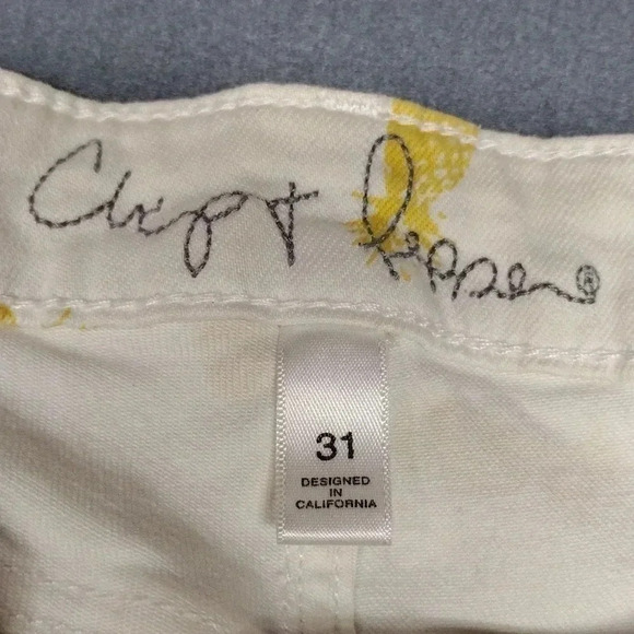 Chip & Pepper Syd Skinny Ankle Pineapple Print Pants Size 31 - Picture 13 of 16